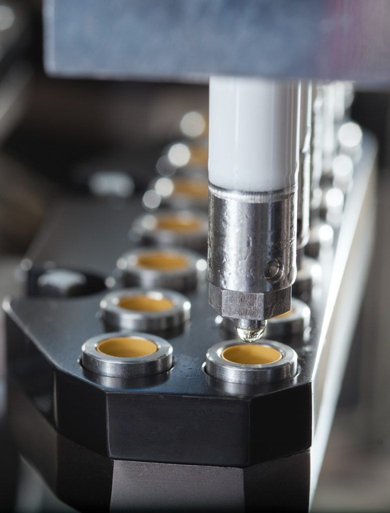 Capsule filling machine in GMP manufacturing facility