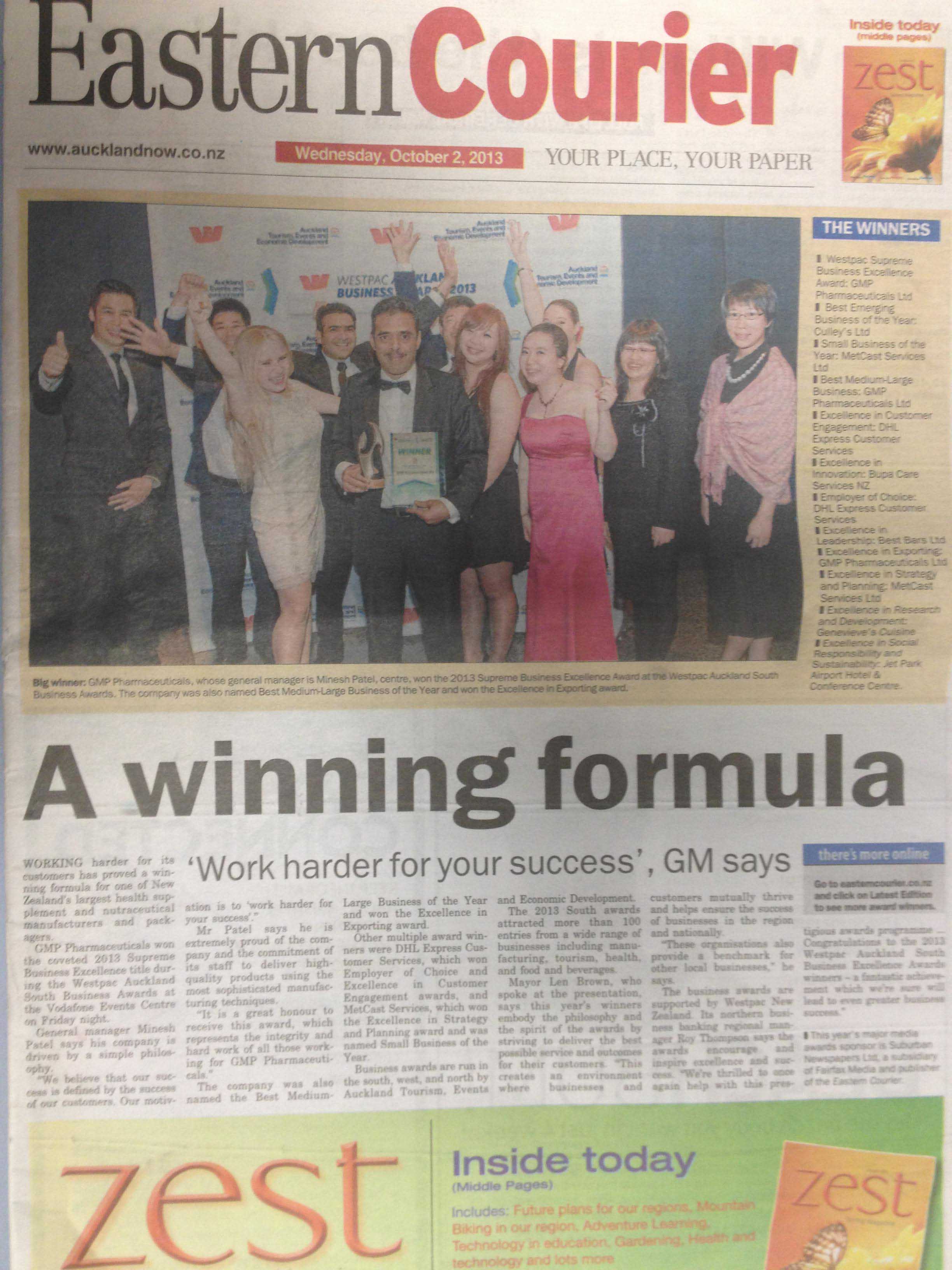 Media Article: GMP’s successful business model widely recognised and reported by NZ main stream news media